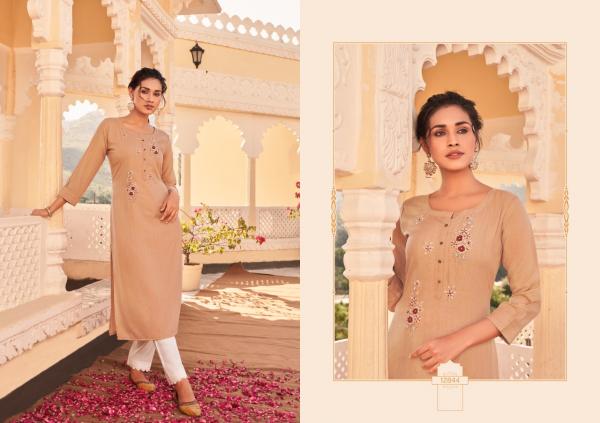 Kalaroop Walnut Designer Festive Wear Kurti 